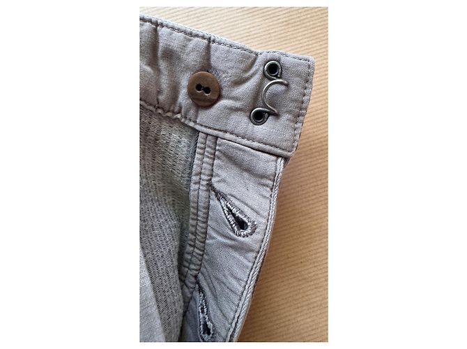 Visvim Short Pastoral DMGD Dobby Realizzato in Giappone Marrone Grigio - vista 12