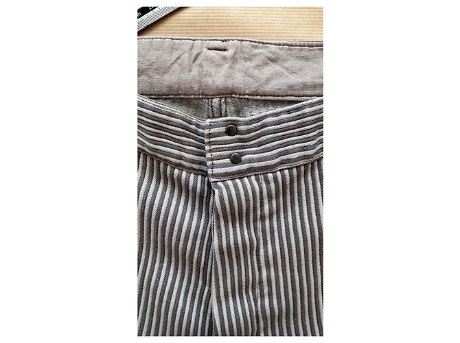 Visvim Short Pastoral DMGD Dobby Realizzato in Giappone Marrone Grigio - vista 2