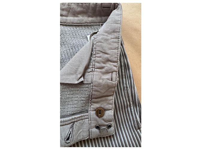 Visvim Short Pastoral DMGD Dobby Realizzato in Giappone Marrone Grigio - vista 6