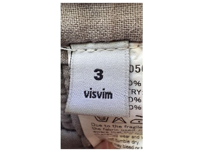 Visvim Short Pastoral DMGD Dobby Realizzato in Giappone Marrone Grigio - vista 9