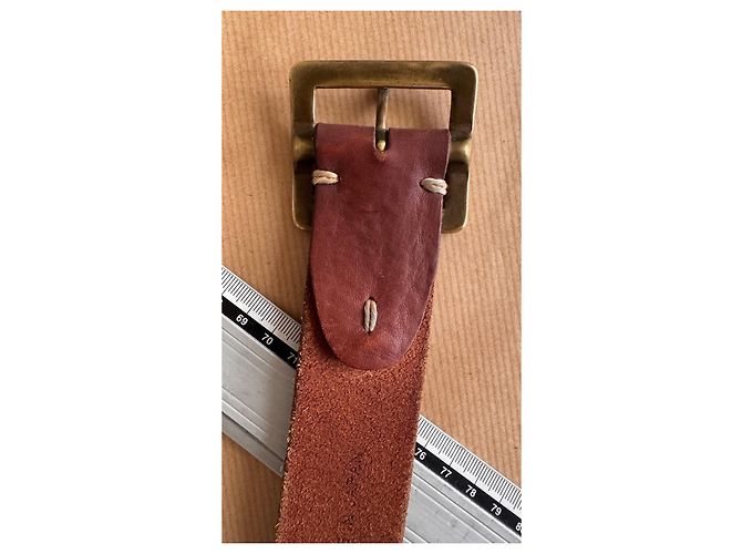Visvim MoMA Horween Ledergürtel Braun W32 - Ansicht 11