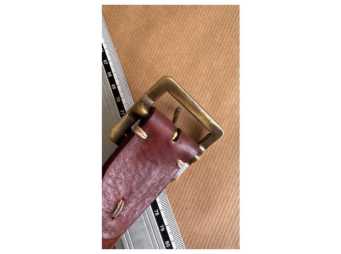 Visvim MoMA Horween Ledergürtel Braun W32 - Ansicht 12