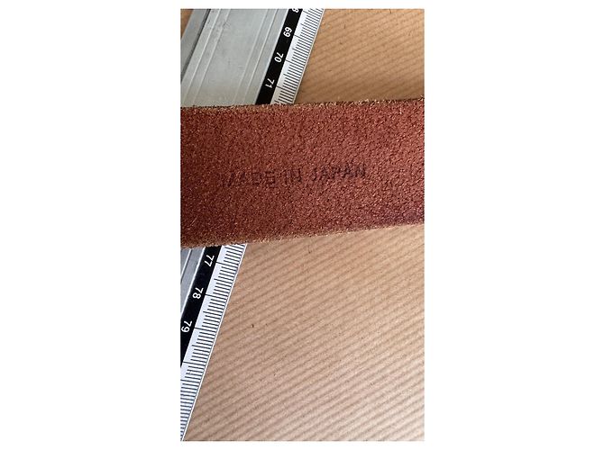 Visvim MoMA Horween Ledergürtel Braun W32 - Ansicht 13