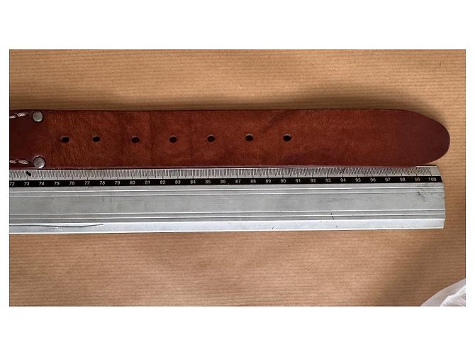 Visvim MoMA Horween Ledergürtel Braun W32 - Ansicht 17