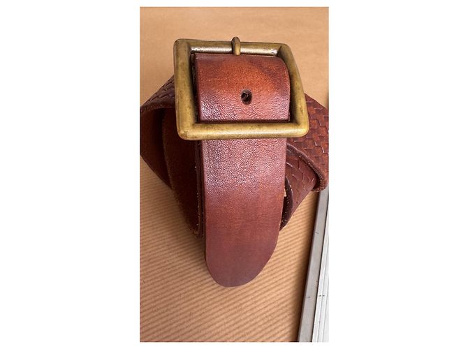 Visvim MoMA Horween Ledergürtel Braun W32 - Ansicht 2