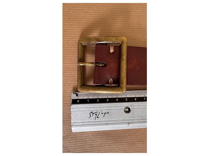 Visvim MoMA Horween Ledergürtel Braun W32 - Ansicht 20