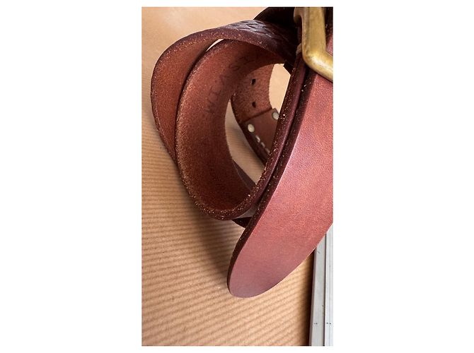 Visvim MoMA Horween Ledergürtel Braun W32 - Ansicht 3
