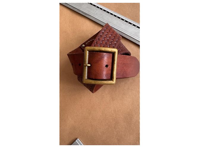 Visvim MoMA Horween Ledergürtel Braun W32 - Ansicht 4