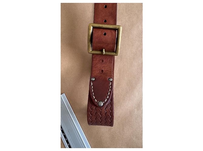 Visvim MoMA Horween Ledergürtel Braun W32 - Ansicht 6