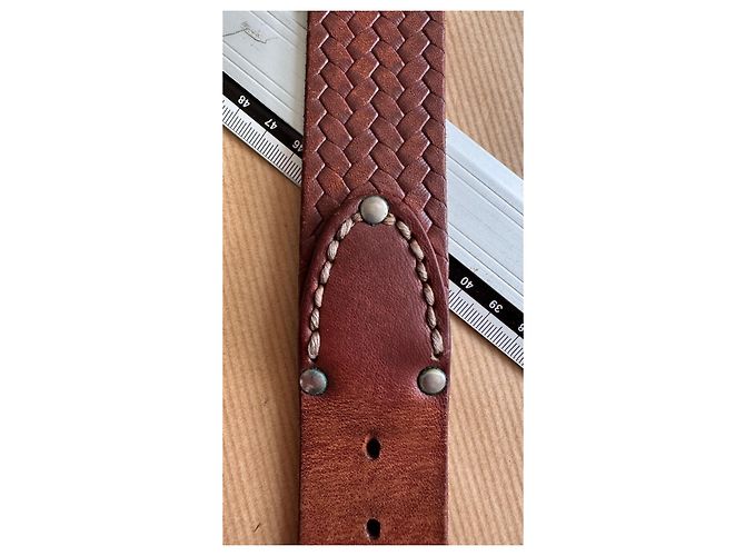 Visvim MoMA Horween Ledergürtel Braun W32 - Ansicht 8