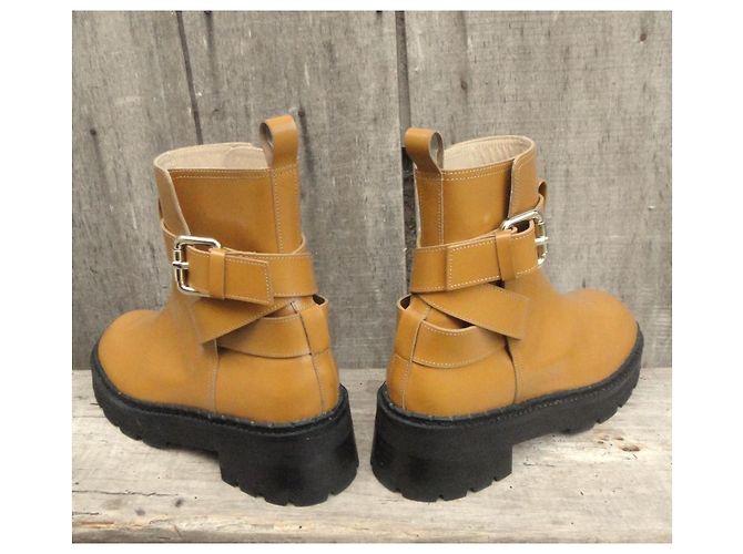 Botines de cuero By Far Marrón claro - vista 4
