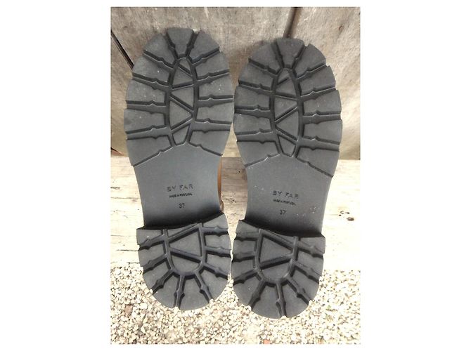 Botines de cuero By Far Marrón claro - vista 5