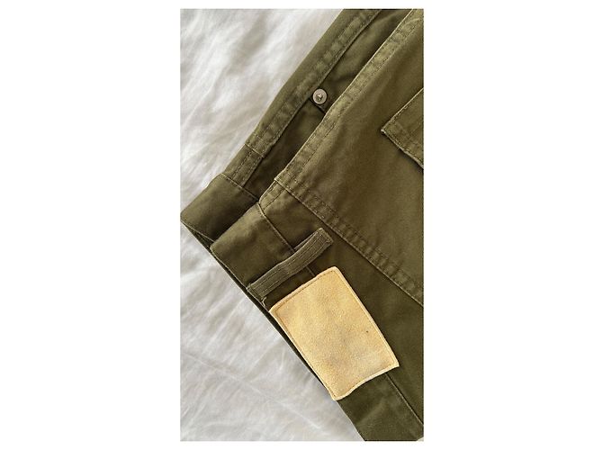 visvim Fluxus 03 Chino Crash Hose Khaki Olivgrün - Ansicht 11
