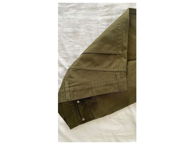 visvim Fluxus 03 Chino Crash Hose Khaki Olivgrün - Ansicht 13