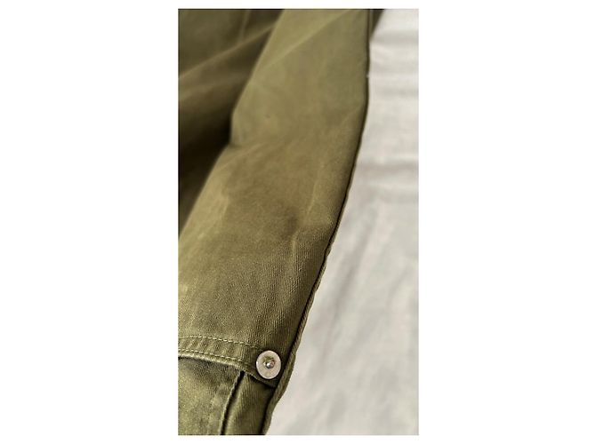 visvim Fluxus 03 Chino Crash Hose Khaki Olivgrün - Ansicht 16