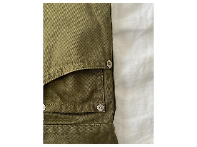 visvim Fluxus 03 Chino Crash Hose Khaki Olivgrün - Ansicht 17