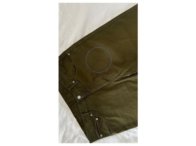 visvim Fluxus 03 Chino Crash Hose Khaki Olivgrün - Ansicht 3