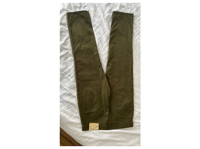 visvim Fluxus 03 Chino Crash Hose Khaki Olivgrün - Ansicht 5
