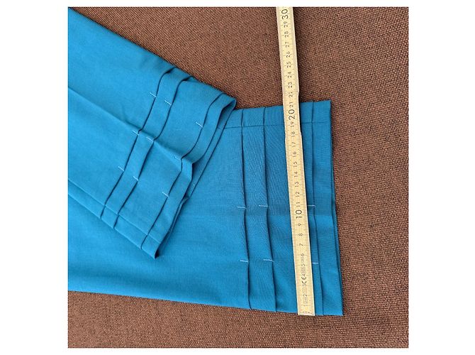 Versace Jeans Couture Pantalones con Dobladillo Plisado Azul - vista 10