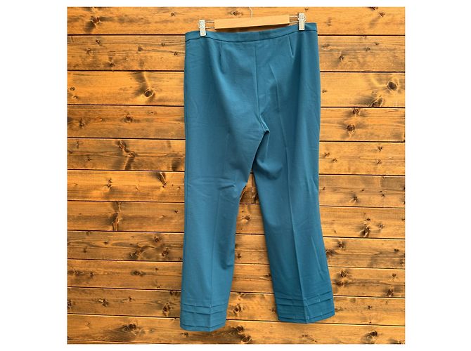 Versace Jeans Couture Pantalones con Dobladillo Plisado Azul - vista 2