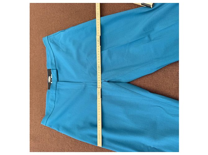 Versace Jeans Couture Pantalones con Dobladillo Plisado Azul - vista 6