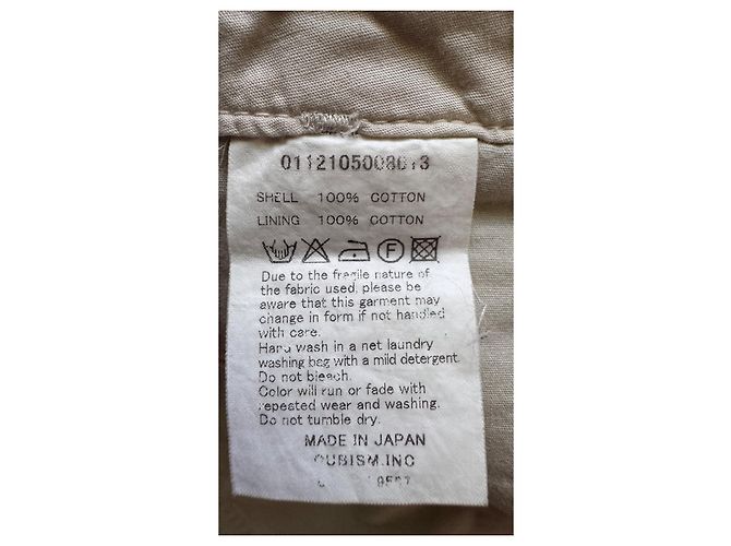 S . visvim . chino cut offs . beige cream . 0112105008013 . realizzato in Giappone - vista 10