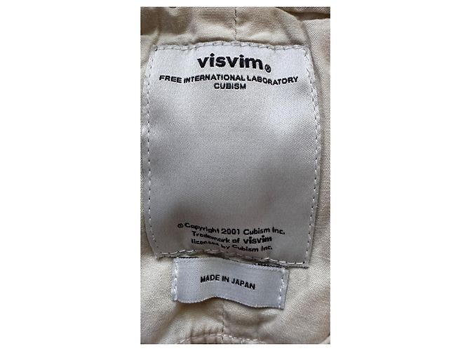 S . visvim . chino cut offs . beige cream . 0112105008013 . realizzato in Giappone - vista 8