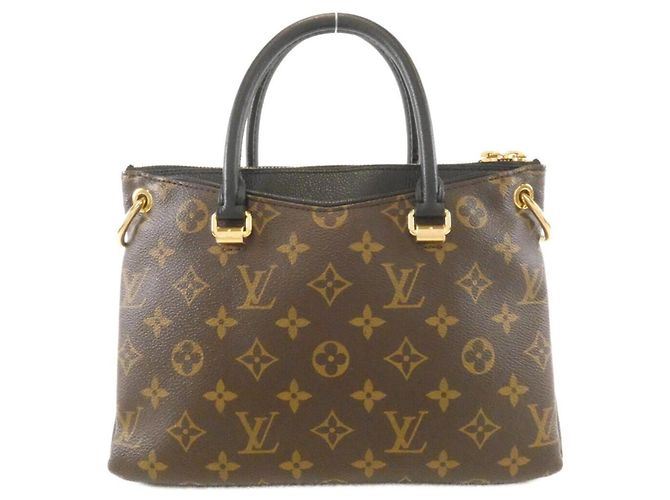 Borsa Louis Vuitton Monogram Pallas BB Marrone Nero - vista 2