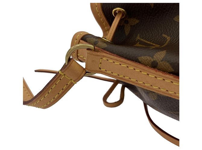 Noe Borsa a Spalla Louis Vuitton Monogram Nano Noé Marrone - vista 4
