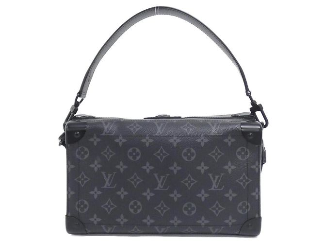 Bolsa de ombro Louis Vuitton Monogram Eclipse Seoul Trunk EW Preto - vista 2