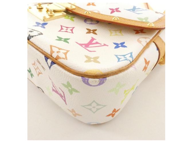 Louis Vuitton Multicolor Sologne Schultertasche Weiß - Ansicht 3