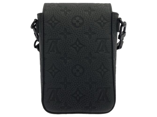 Borsa a tracolla Louis Vuitton Taurillon Monogram S-Lock Nero - vista 2