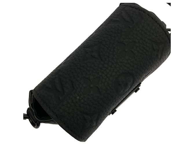 Borsa a tracolla Louis Vuitton Taurillon Monogram S-Lock Nero - vista 4