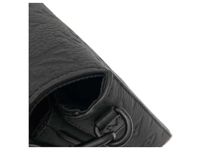 Borsa a tracolla Louis Vuitton Taurillon Monogram S-Lock Nero - vista 5