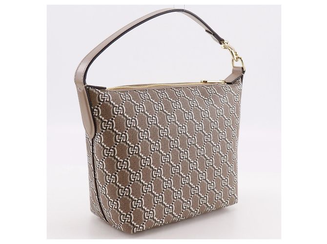 Borsa a Spalla Gucci GG Shadow Marrone - vista 3