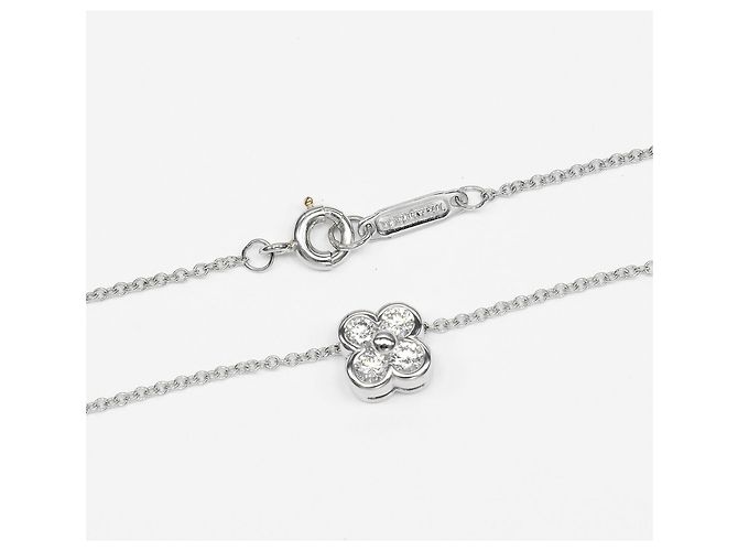 Collar de platino Tiffany & Co. con engaste de bisel - vista 7