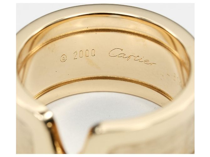 Anello a fascia Cartier 2C LM in oro giallo D'oro - vista 4