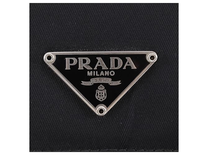 Cartera tríptico de nylon negro Prada - vista 12