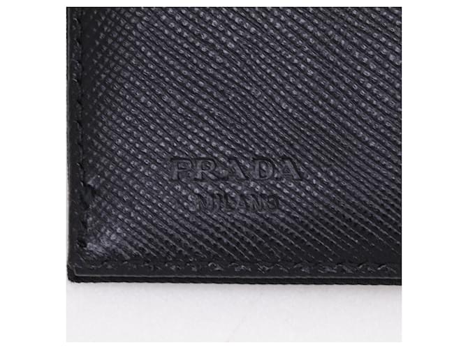 Cartera tríptico de nylon negro Prada - vista 13