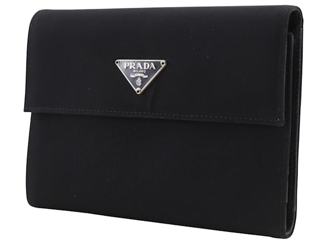 Cartera tríptico de nylon negro Prada - vista 2