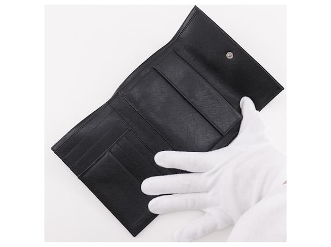 Cartera tríptico de nylon negro Prada - vista 6