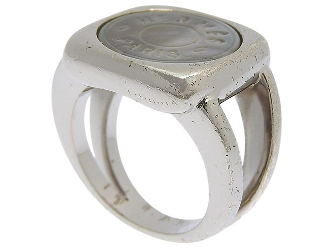 Ring Hermès Hermes HERMES Anello Serie Corozo Argento - vista 3