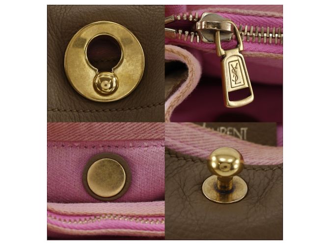 Borsa Tote Muse Yves Saint Laurent Marrone Rosa - vista 16