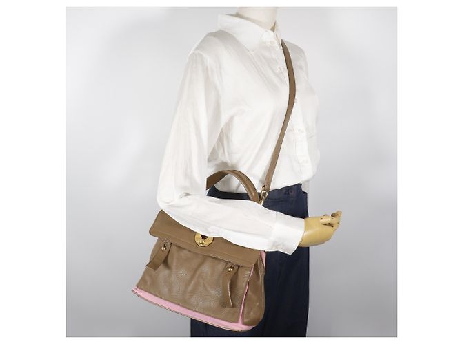 Borsa Tote Muse Yves Saint Laurent Marrone Rosa - vista 19
