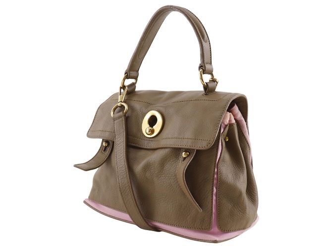 Borsa Tote Muse Yves Saint Laurent Marrone Rosa - vista 2