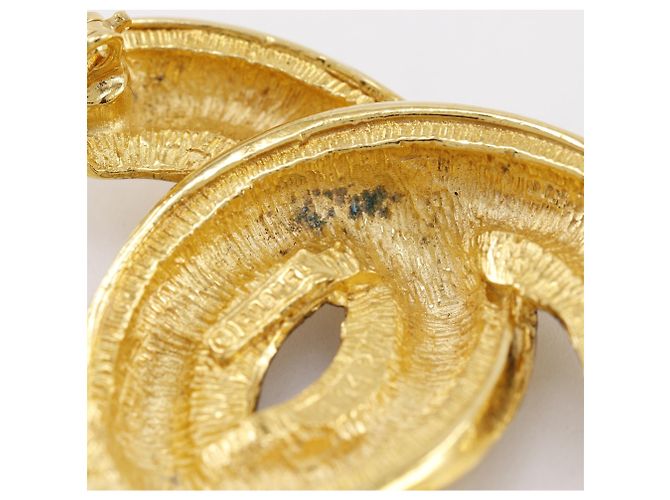 Spilla Chanel Vintage Gold Plated Coco Mark D'oro - vista 5