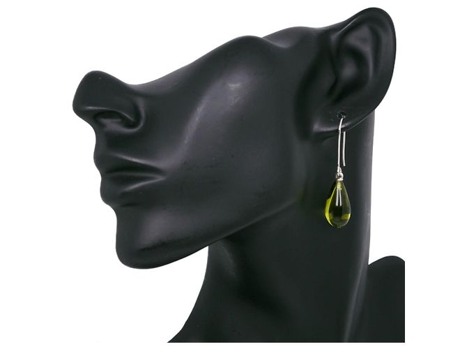 Pendientes de gota Gucci en vidrio y plata 925 - vista 2