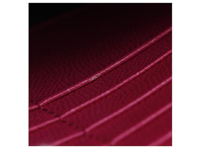 Bolsa de ombro Saint Laurent em couro acolchoado rosa com corrente - vista 10