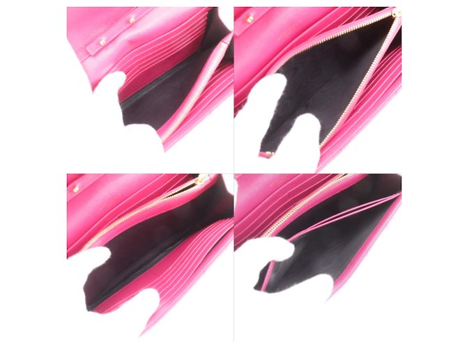 Bolsa de ombro Saint Laurent em couro acolchoado rosa com corrente - vista 6