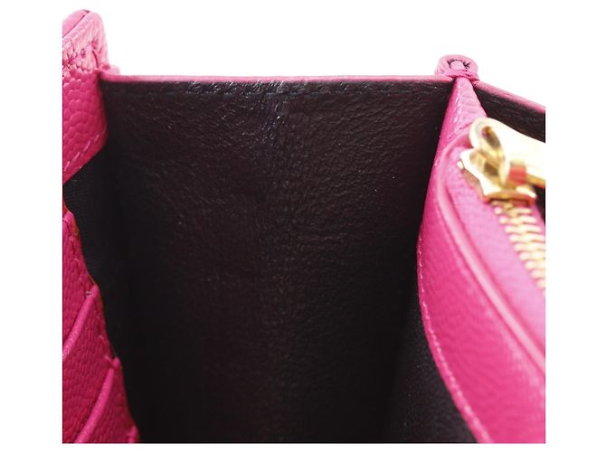 Bolsa de ombro Saint Laurent em couro acolchoado rosa com corrente - vista 7